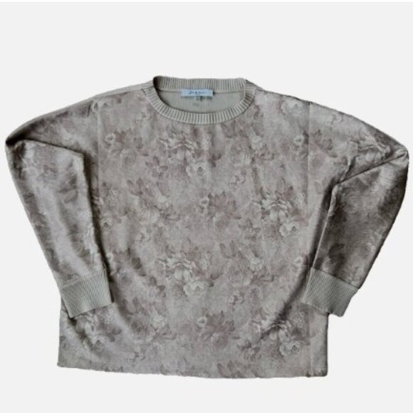 Sioni Milano Floral Sweater Long Sleeve Thin Soft Lightweight Women’s Size Large - Picture 1 of 5